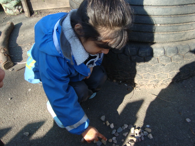 Natural art in Forest School